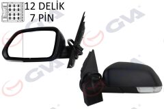 GVA 1075446 DIŞ DİKİZ AYNASI SOL POLO 05> ELEKTRİKLİ ISITMALI ASFERİK 5 FİŞ VM-377EHAL