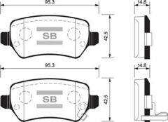 SANGSIN SP1536 ARKA FREN BALATA KIA CEED 1.4L 1.6L GDI. CRDI 12->/ VENGA 1.4L 1.6L 09-> / HYUNDAI ix20 1.4L 10-> / OPEL ASTRA G H 98-> / MERIVA 03-> / ZAFIRA 00-> / COMBO 02->