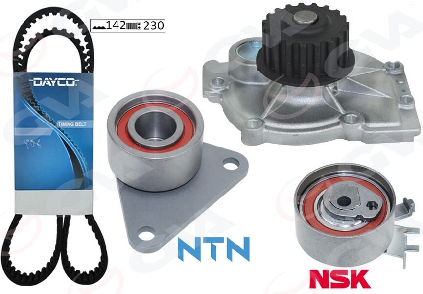 GVA 59WPK1810D DEVİRDAİMLİ EKSANTRİK GERGİ KİTİ 142x230 LAGUNA 2.0 16V 95-01 -SAFRANE II 2.0 96-00 -VOLVO S40 99-04