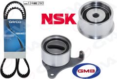 GVA 59T7117 TRİGER KAYIŞ SETİ EKSANTRİK SETİ TOYOTA COROLLA 1.3L 4E-FE enjeksiyonlu EE111 99-00 1 KAYIŞ 2 RULMAN 124x26
