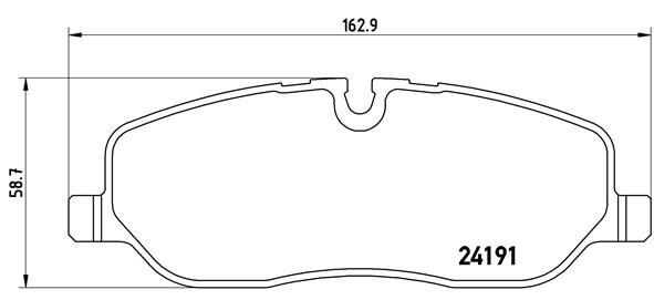 BREMBO P44014 FREN BALATASI ON LAND ROVER DISCOVERY III-IV L319 RANGE ROVER VOGUE L322