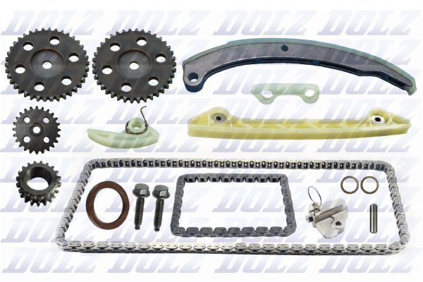 DOLZ SKCF010 EKSANTRİK ZİNCİR TAM SET FORD MONDEO 01> 2.0 DURATEC 134 DİŞ DİŞLİLER DAHİL