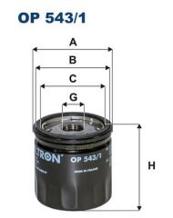 FILTRON OP543.1 YAG FILTRESI TRANSIT V348-V347-V363-V362 06>14 2.2-2.4 TDCI BOXER JUMPER III BOXER JUMPER DUCATO 2.2HDI 06>2.2HDI OP 540/2