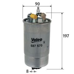 VALEO 587570 YAKIT FILTRESI KOMPLE CORSA D 1.3 CDTI 06> Z13DTJ Z13DTE Z13DTH A13DTE A13DTR