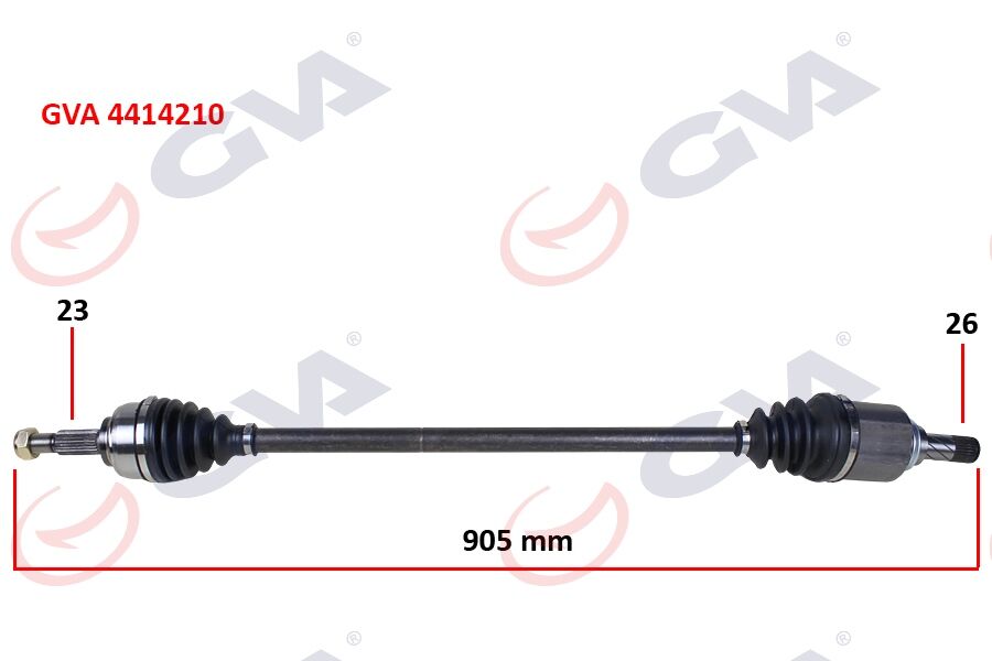 GVA 4414210 KOMPLE AKS SAĞ SYMBOL-THALIA/LOGAN II 1.5 DCI 12- ABS LI