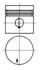 KOLBEN 91430600 PISTON SEGMAN STD 87.00mm MERCEDES M115 W110 W115 W123