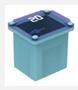 MTA 2394 0424020 MICRO DİŞİ SİGORTA 20 AMPER 15x12.10 mm GÖK MAVİSİ