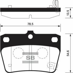 SANGSIN SP1457 ARKA FREN BALATA TOYOTA RAV4 2.0L 1AZ-FE ACA21 01-05 / CHERY TIGGO 1.6L 2.0L J11 06-14