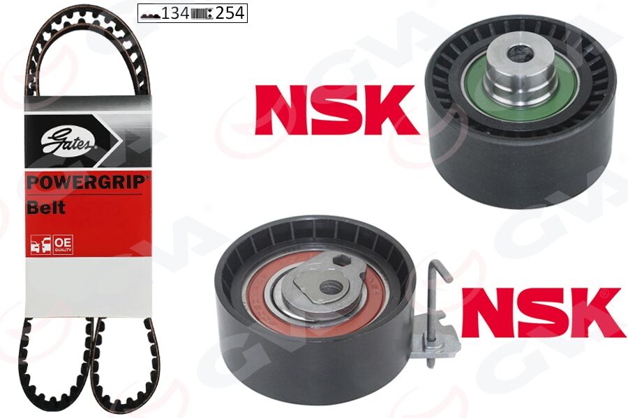 GVA 59T4324G EKSANTRİK GERGİ KİTİ P206-207-307-308-PARTNER-C2-C3-C4-XSARA-BERLINGO 1.6-1.6 16V TU5JP4 K025581XS DFM SUCCE 1.6 16V 09-13 TU5JP4