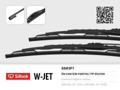 SILBAK SS63F1 SİLECEK SÜPÜRGESİ 600mm FİSKİYELI IVECO DAILY CITY- NISSAN INTERSTAR- MOVANO- ESPACE II- MASTER