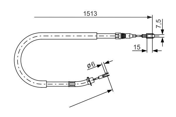 BOSCH 1987477852 FREN HALATI ARKA MERCEDES SPRINTER B901>B904 . VW LT 28-35-46