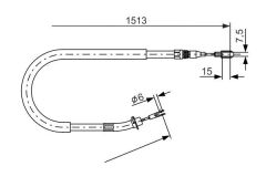BOSCH 1987477852 FREN HALATI ARKA MERCEDES SPRINTER B901>B904 . VW LT 28-35-46