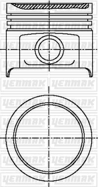 YENMAK 31-03888-000 MOTOR PİSTON SEGMAN STD C3 I-II-NEMO 1.4 106 I 1.4 205 I-II 1.4 206-207-306 1.4 / PARTNER 1.4 / BI