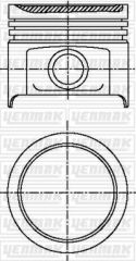 YENMAK 31-03888-000 MOTOR PİSTON SEGMAN STD C3 I-II-NEMO 1.4 106 I 1.4 205 I-II 1.4 206-207-306 1.4 / PARTNER 1.4 / BI