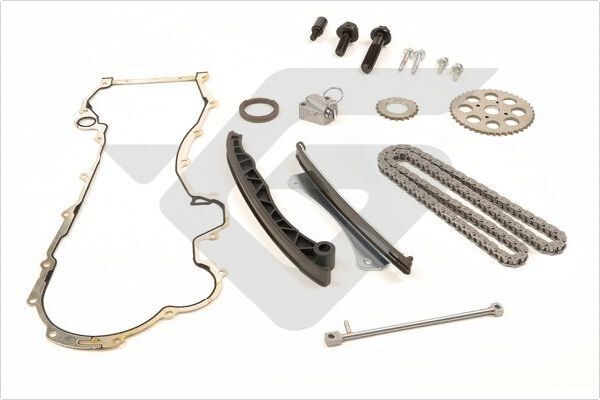 HUTCHINSON KHC044M EKSANTRİK ZİNCİR SETİ YAĞ POMPA CONTALI ASTRA H-CORSA C-D-COMBO-C-D-ASTRA J-MERIVA-ALBEA-DOBLO EGEA-PUNTO-500- 1.3 JTD-1.3 CDTI E5-E6 GERGİ KİTİ DELİKLİ ZİNCİR