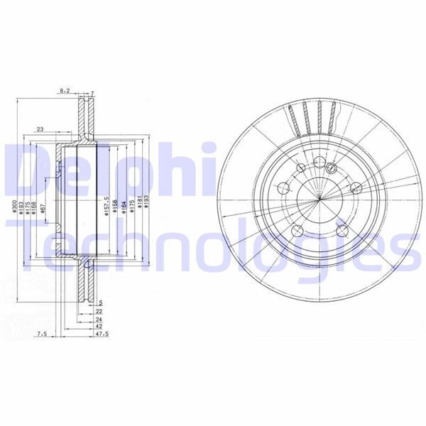 DELPHI BG2740 FREN DISKI ARKA MERCEDES S-CLASS W140 W220