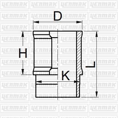 YENMAK 51-05909-000 MOTOR GÖMLEĞİ R21-MNGR-CNCRD 88.00 ÇAP STD