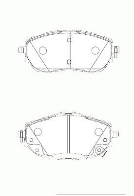 SANGSIN SP1700 ÖN FREN BALATA TOYOTA AURIS COROLLA 1.33L 1.6L 1NR-FE 1ZR-FAE NRE180 ZRE181 ZRE185 12-> / 1.4L 1ND-FTV NDE180 12->