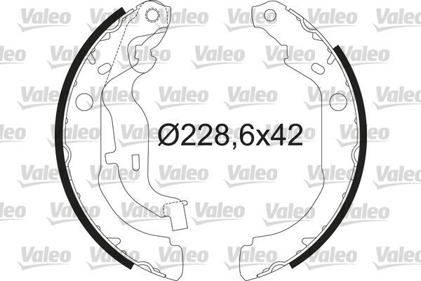 VALEO 564210 ARKA PABUÇ BALATA DACIA DUSTER 1.5 DCİ-1.6-1.6 16V 4x4 228.6x42