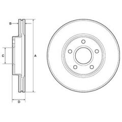 DELPHI BG3868 ÖN FREN AYNASI FOCUS 04-12 CMAX 07-10 S40 06-10 C30 10-12 C70 06-13 V50 05-12 278x25x5DLxHVL