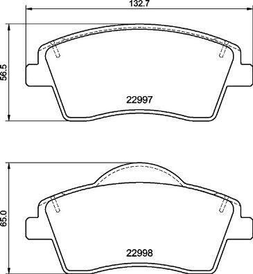 BREMBO P86033 ÖN BALATA VOLVO XC40 1.5T3 2019 > 2.0 D3 D4 T2 T4 T5 B4 B5 >2018 > 16 JANT