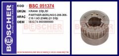 BSC 051374 KRANK DİŞLİSİ PARTNER-BERLINGO-206-306-C15 1.9D DW8 21 DİŞ