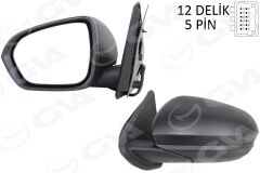 GVA 1019185 DIŞ DİKİZ AYNASI SOL ELEKTRİKLİ ISITMALI ASTARLI KONVEKS DACIA DUSTER 18- 12H5P VM-6805EHPL