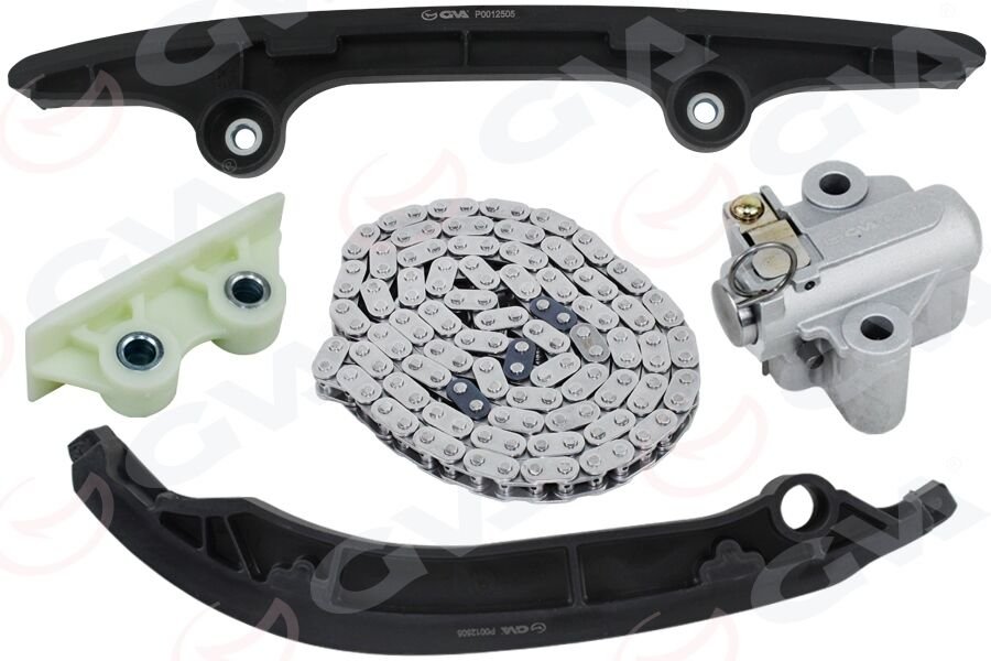 GVA 59C3200 EKSANTRIK ZINCIR SETI KOMPLE BOXER III JUMPER III 22DT PUMA 2.2HDI 16V 130HP 140HP TRANSIT V347 2.2 TDCI 06>14 CUSTOM V362 11>16 2.2 TDCI DUCATO 2.2HDI 06> 5 PARÇA