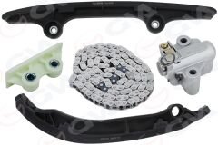 GVA 59C3200 EKSANTRIK ZINCIR SETI KOMPLE BOXER III JUMPER III 22DT PUMA 2.2HDI 16V 130HP 140HP TRANSIT V347 2.2 TDCI 06>14 CUSTOM V362 11>16 2.2 TDCI DUCATO 2.2HDI 06> 5 PARÇA