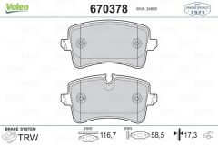 VALEO 670378 ARKA BALATA A4-A5-Q5 09 >