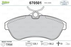 VALEO 670501 ÖN FREN BALATASI CITROEN C2 06>09 C3> 03>10