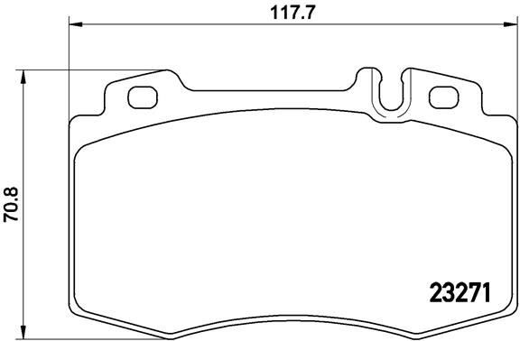 BREMBO P50041 FREN BALATASI ON MERCEDES CL203 W220 C215 W221 W163 R129