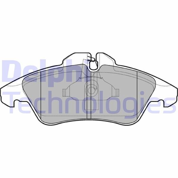 DELPHI LP980 FREN BALATASI ON MERCEDES W638 B901>B904 . VW LT 28-35-46