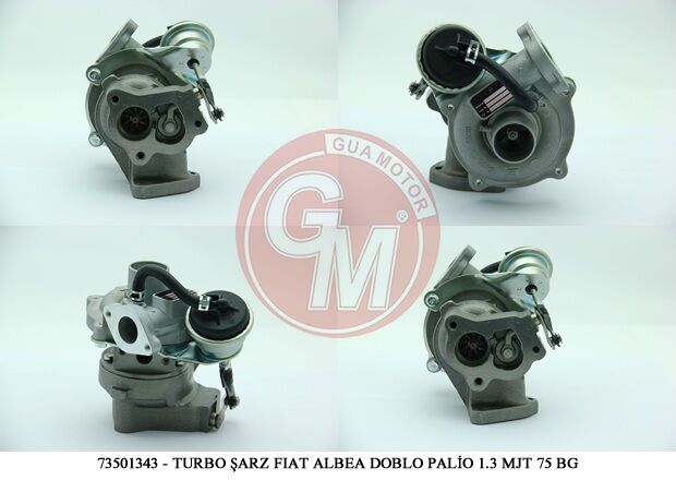 GUA 40660 TURBO ŞARJ FIAT ALBEA DOBLO PALİO PUNTO FIORİNO PUNTO EVO 1.3 MJT 70-75 BG