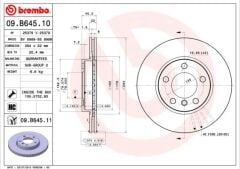 BREMBO 09B64511 FREN DISKI ON MINI R60 R61