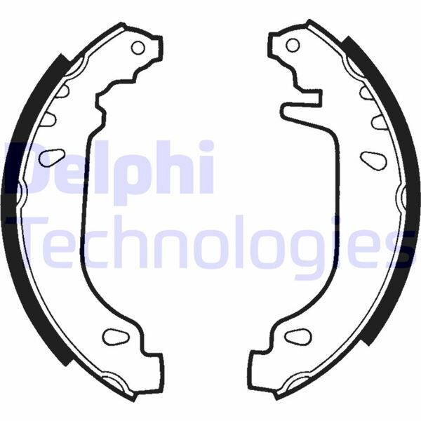 DELPHI LS1404 ARKA PABUÇ BALATA R9-R11-R19-R21-CLIO I 90-98 TWINGO 96>