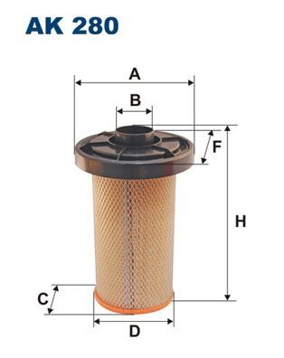 FILTRON AK280 HAVA FİLTRESİ PEUGEOT J5-SERİE 2.5 D 73HP 09/81-03/94