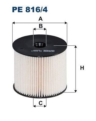 FILTRON PE816.4 YAKIT FİLTRESİ PARTNER-BERLINGO-206-307-406-807-C5-C8-JUMPY-XANTIA-XSARA-SCUDO-EXPERT 2.0HDI