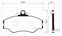 SANGSIN SP1072 ÖN FREN BALATA HYUNDAI H100 2.5L D4BA 4D55 4D56 PANELVAN 94-05