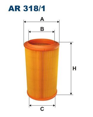 FILTRON AR318.1 HAVA FİLTRESİ ALFA ROMEO 156 00> 1.6-1.8-1.9JTD-2.0-3.2