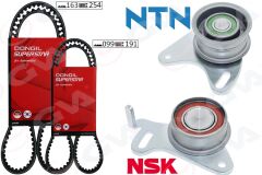 GVA 59T9173OE TRİGER KAYIŞ SETİ EKSANTRİK SETİ HYUNDAI H100 STAREX 2.5L D4BB D4BF 97-> / KIA K2500 2.5L D4BH 03- > / MITSUBISHI L300. L200 2.5L 4D56 K64T K74T 96-07 / PAJERO 2.5L 4D56 94-> 2 KAYIŞ 2 RULMAN 16