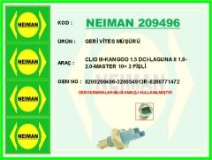 NEIMAN 209496 GERİ VİTES MÜŞÜRÜ CLIO III-KANGOO 1.5 DCI-LAGUNA II 1.8-2.0-MASTER 10> 2 FİŞLİ