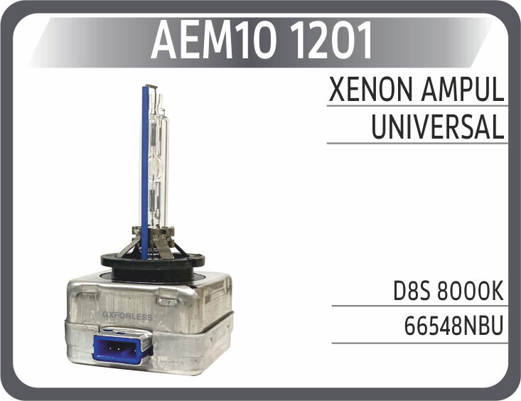 AEM10 1201 XENON AMPUL D8S 8000K