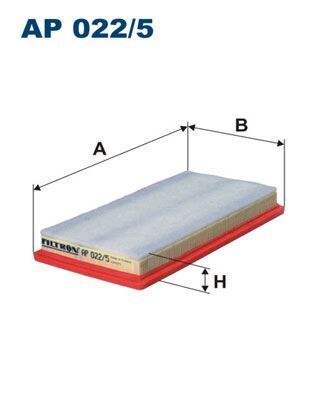 FILTRON AP022.5 HAVA FİLTRESİ PANDA 12>PUNTO 12>500C 13>YPSILON 11>MITO 11> 0.9
