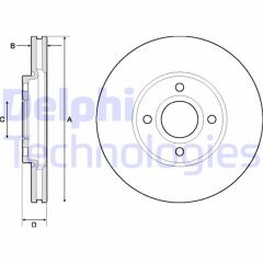 DELPHI BG4715C ÖN FREN AYNASI ECOSPORT 14>