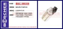 BSC 580358 BENZİN POMPASI LOGAN-CLIO