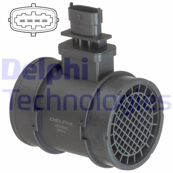 DELPHI AF10626-12B1 HAVA KÜTLE ÖLÇER DOBLO 1.9 JTD-MTJ 03 > GRANDE PUNTO 1.9 DMTJ 05 >