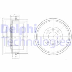 DELPHI BF169 ARKA FREN KAMPANASI P305 80>90 P306 93>01 P405 87>92 P406 96>04 PARTNER-BERLINGO-XSARA 01>12 96> AB S Lİ