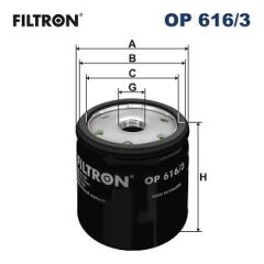 FILTRON OP616.3 YAĞ FİLTRESİ VW GOLF VII-POLO V-A3-OCTAVIA 1.2 TSI-1.4 TSI 12 >