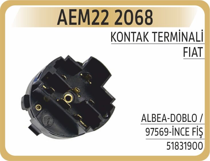 AEM22 2068 KONTAK TERMİNALİ ALBEA-DOBLO / 97569-İNCE FİŞ